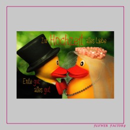 Motif card  "Zur Hochzeit alles Liebe"